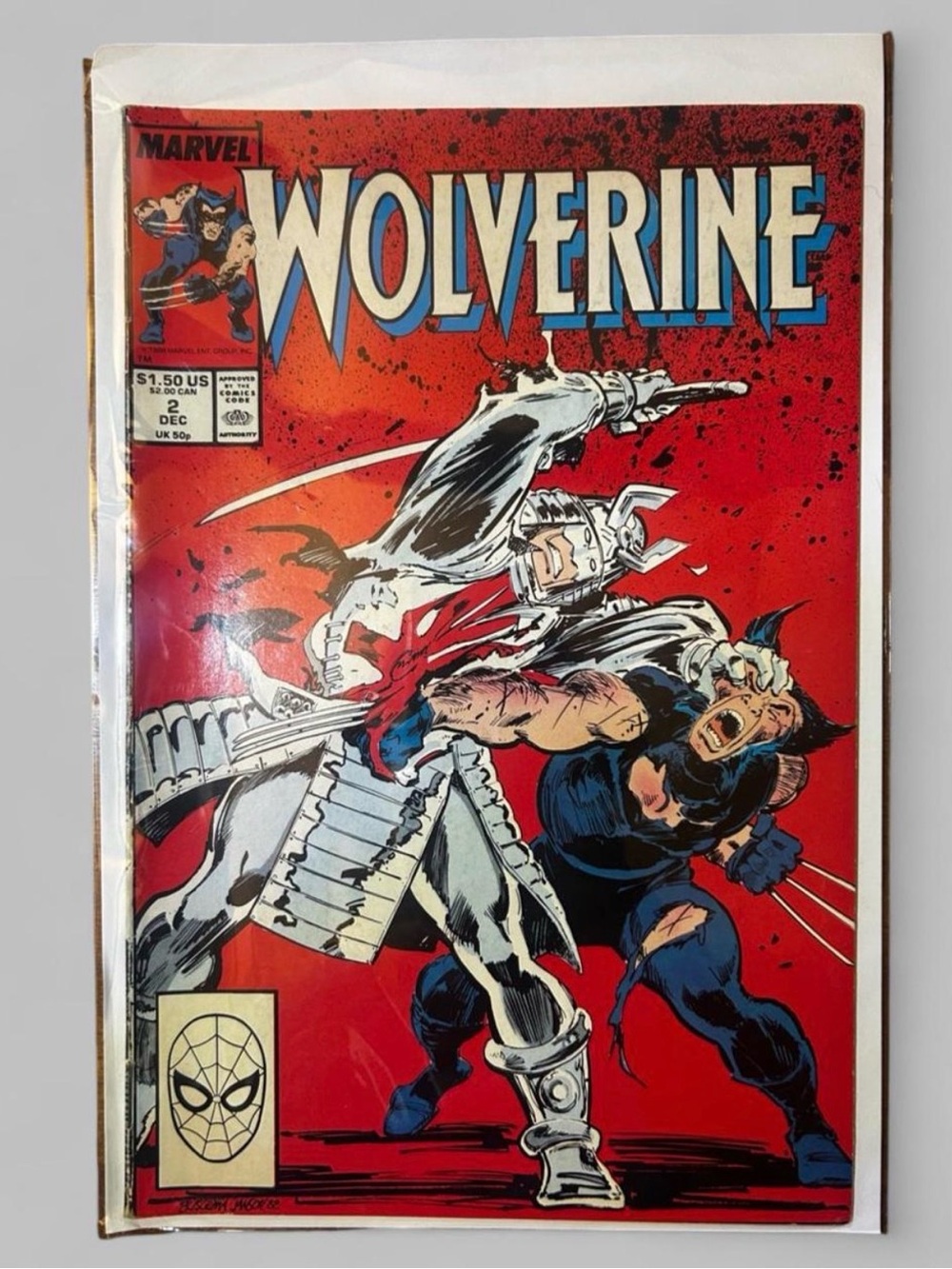 Wolverine #2 (1988) Marvel Comics – Direct Edition Claremont